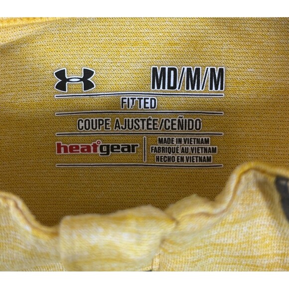 Arizona State Univ ASU Under Armour Women's Medium Yellow Qtr 1/4 Zip Pullover - Picture 3 of 7